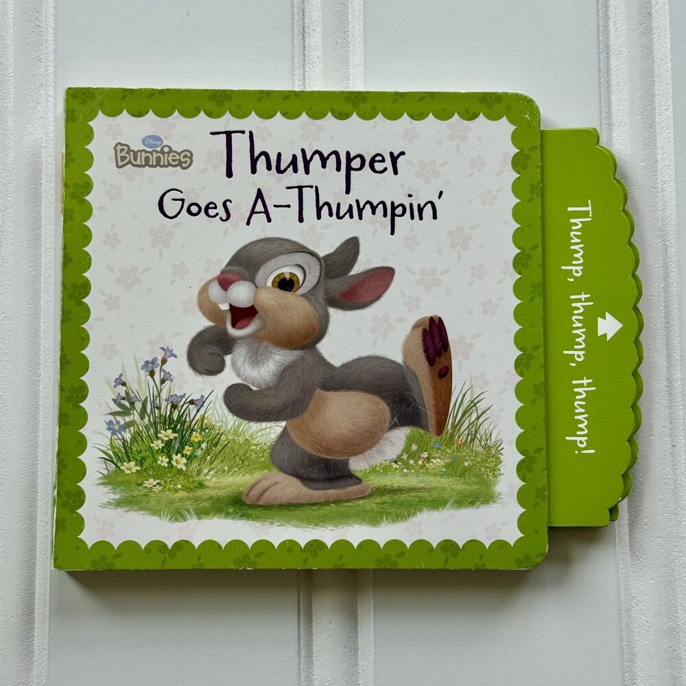 4/$10 - Thumper Goes A-Thumpin’ Children's Board Book | Baby Toddler Kid